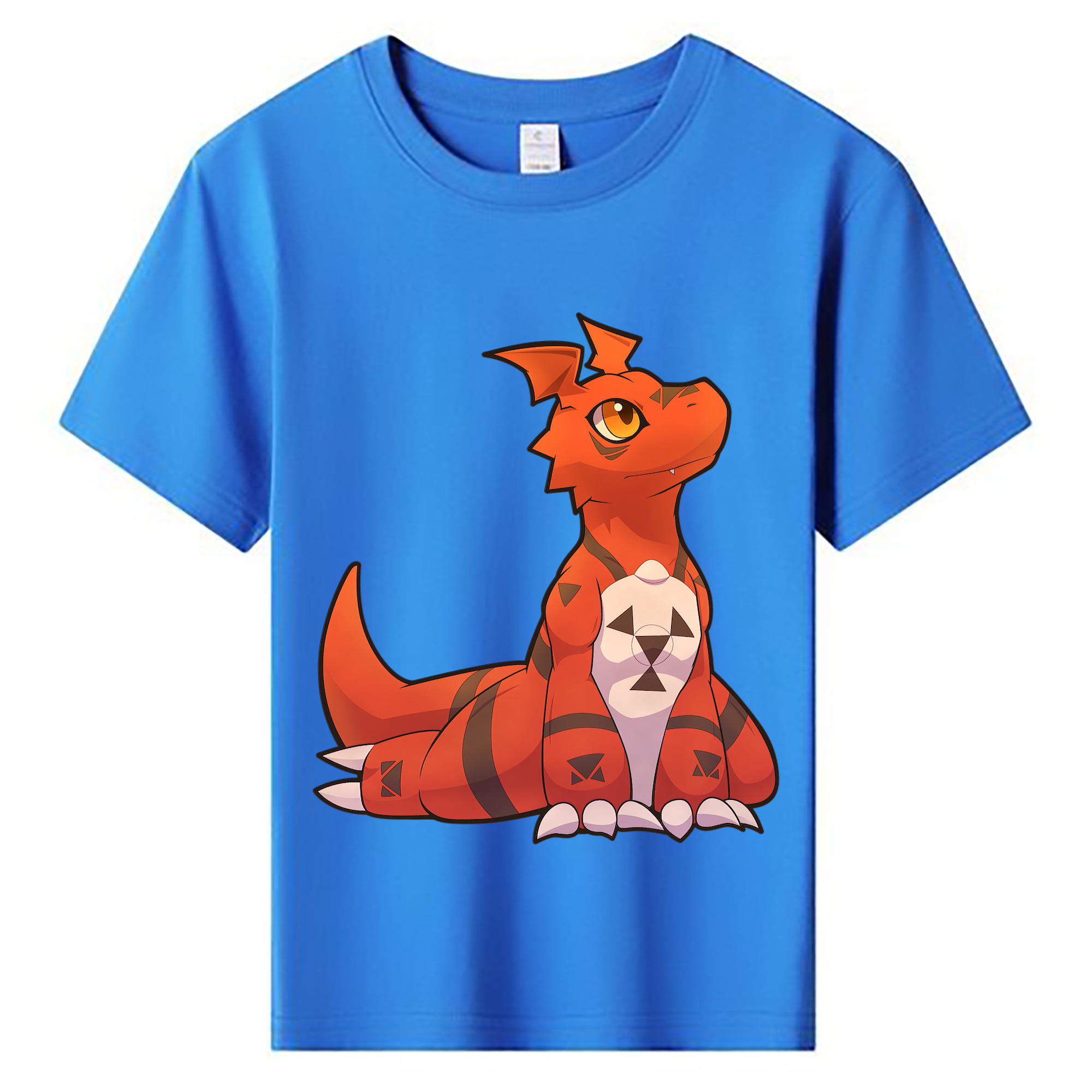 （画像用） Digimon デジタルモンスター/デジモン 綿100％キッズTシャツ（フロントプリント）